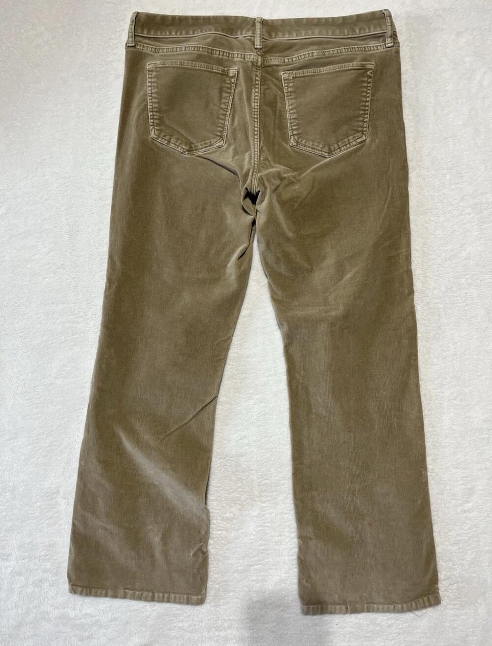 Banana Republic Pants Womens 30 Beige Corduroy Chino Straight Stretch Pockets - Picture 2 of 7